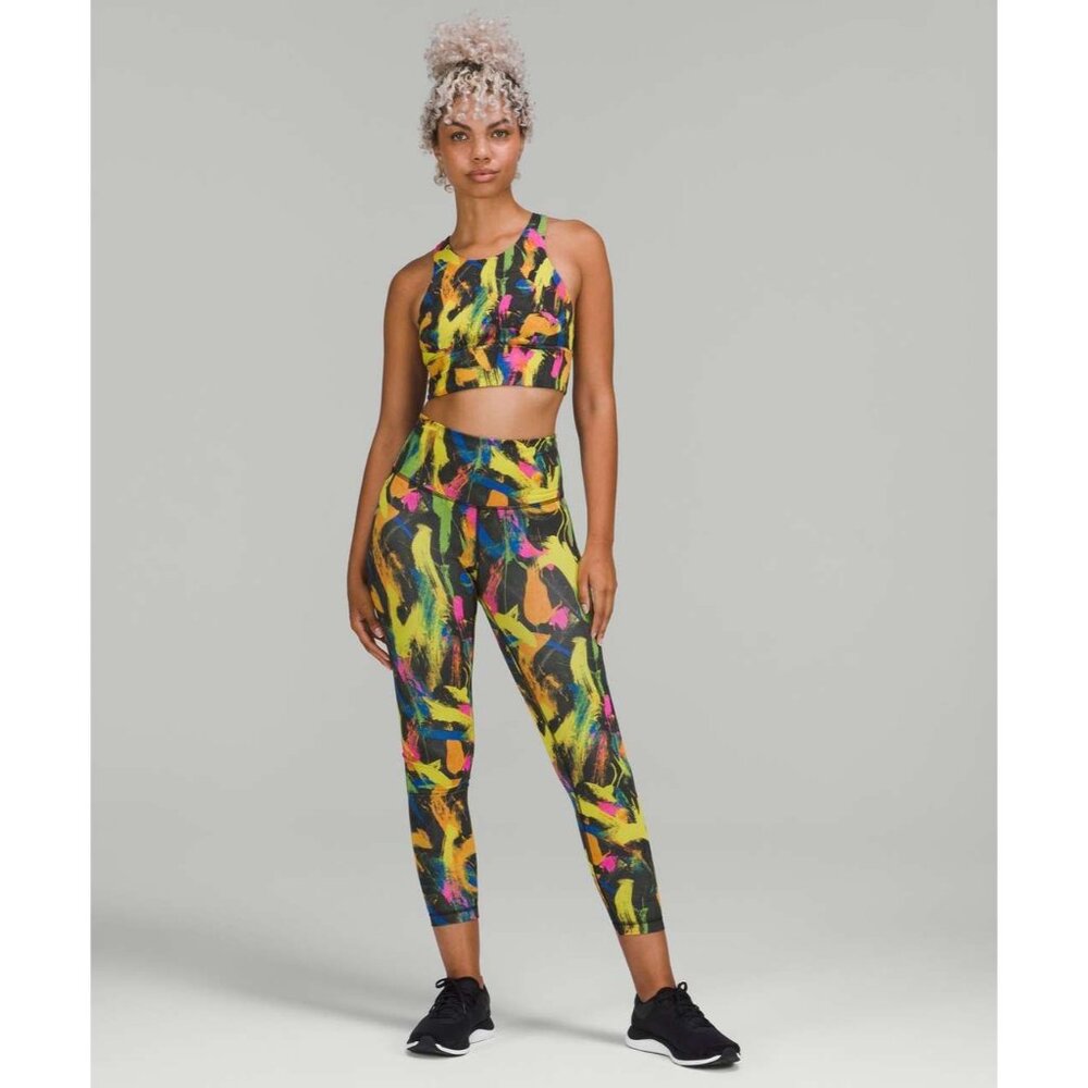 Lululemon Wunder Train 2-Piece Set High-Neck Tank & High-Rise Tight 25" Size 2